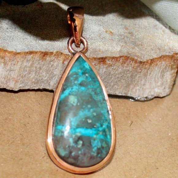 Hand Crafted Jewelry - Chrysocolla Pendant